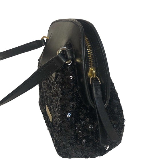 Kate Spade Scotty Riva Crossbody Purse Sequin Leather Bow - Picture 3 of 9